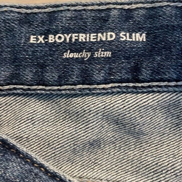 Adriano Goldschmied AG Ex-Boyfriend Mid-Rise Relaxed Jeans Blue Dark Wash 26 - Picture 7 of 11